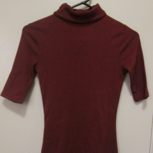 Target Mossimo Burgundy Turtleneck Top