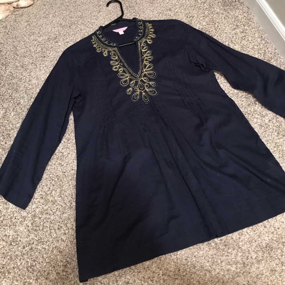 Lilly Pulitzer quarter sleeve shirt