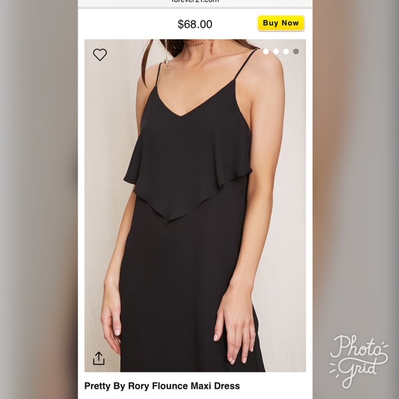 Black Maxi Dress - Picture 2 of 5