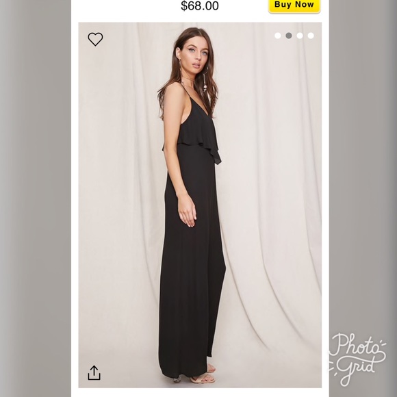 Black Maxi Dress - Picture 4 of 5