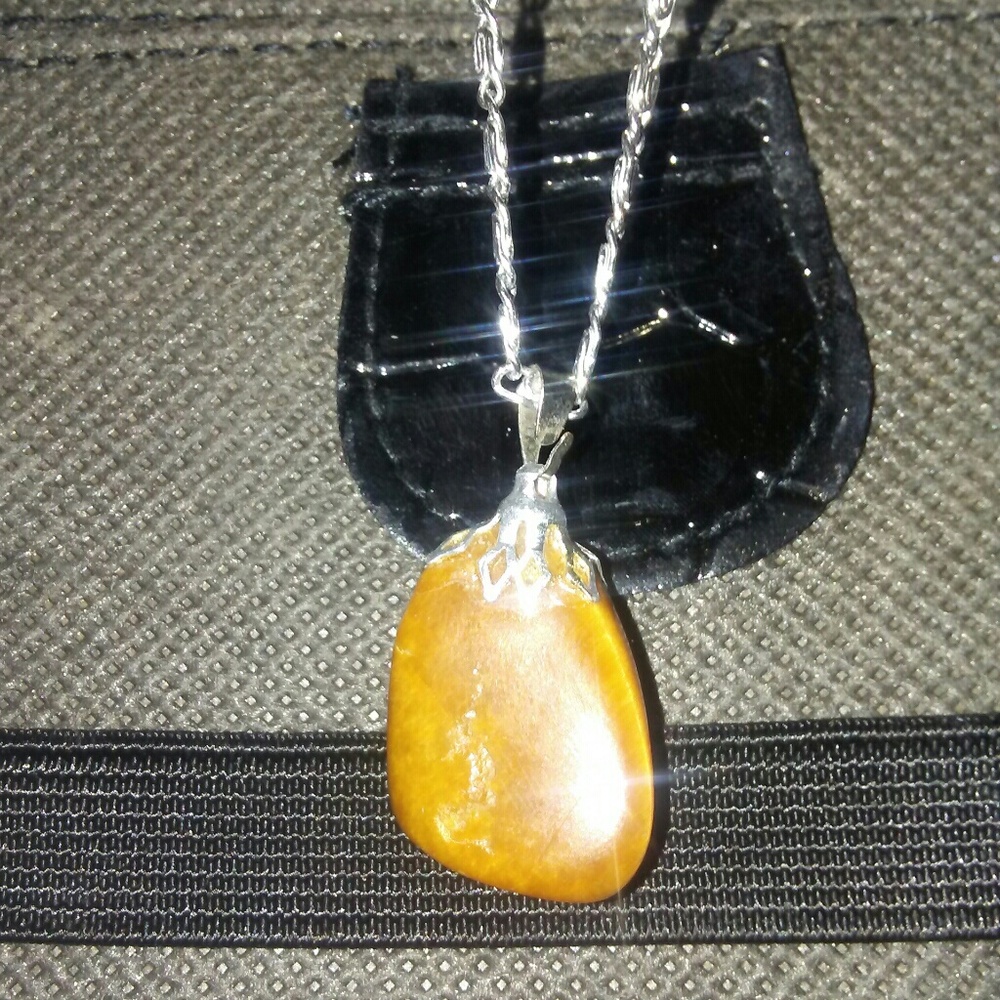 Tiger Eye genuine pendant