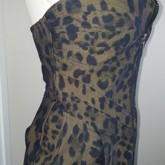 Iklektikk Sz M leopard  print zip front dress ■□■□ - Picture 3 of 7