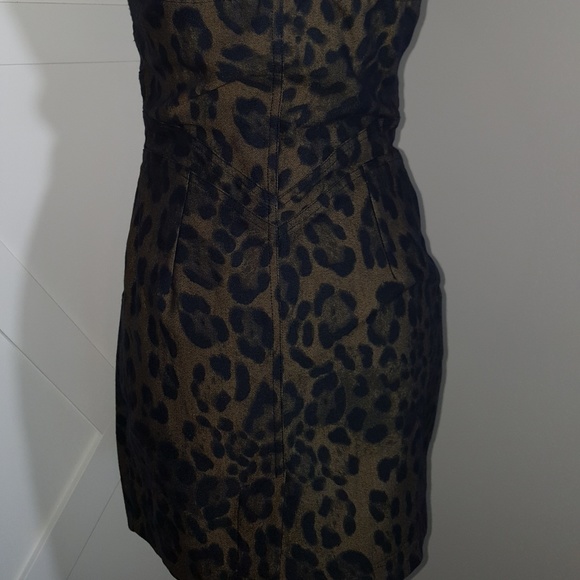 Iklektikk Sz M leopard  print zip front dress ■□■□ - Picture 5 of 7