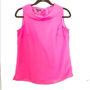 Talbots pink boat neck blouse