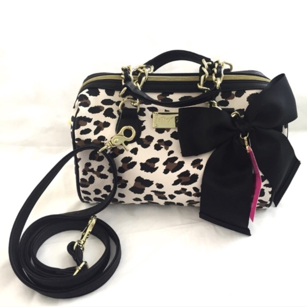 Betsey Johnson Medium Speedy Animal Print Purse