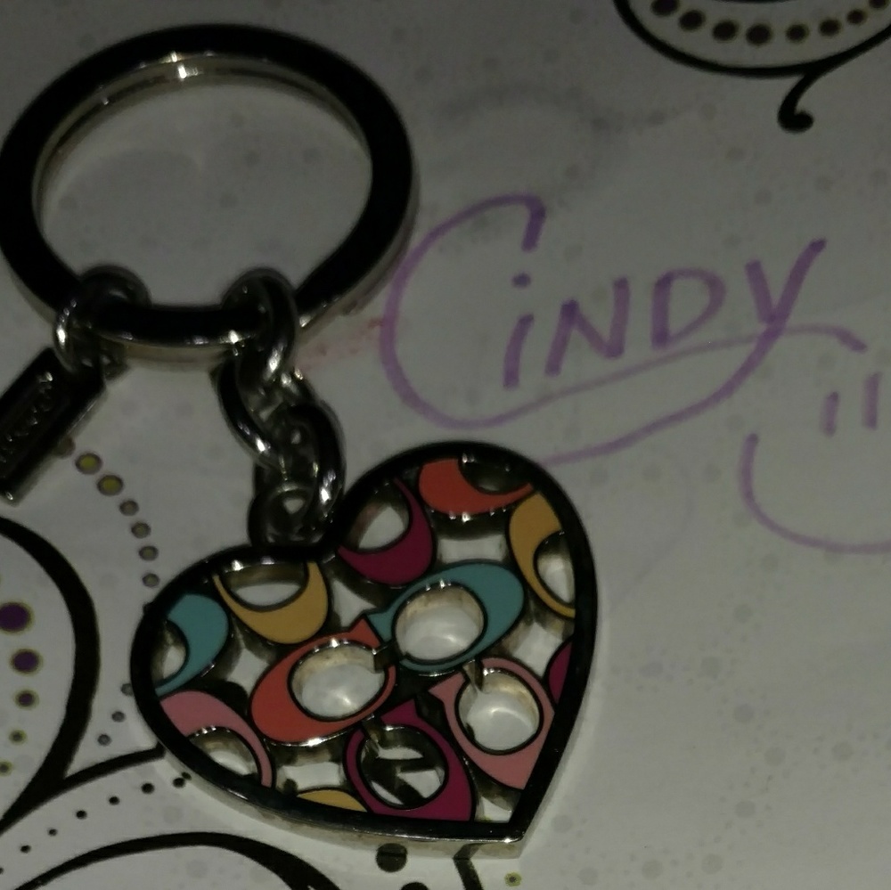 Coach MultiColored Enamel 💓 Keychain