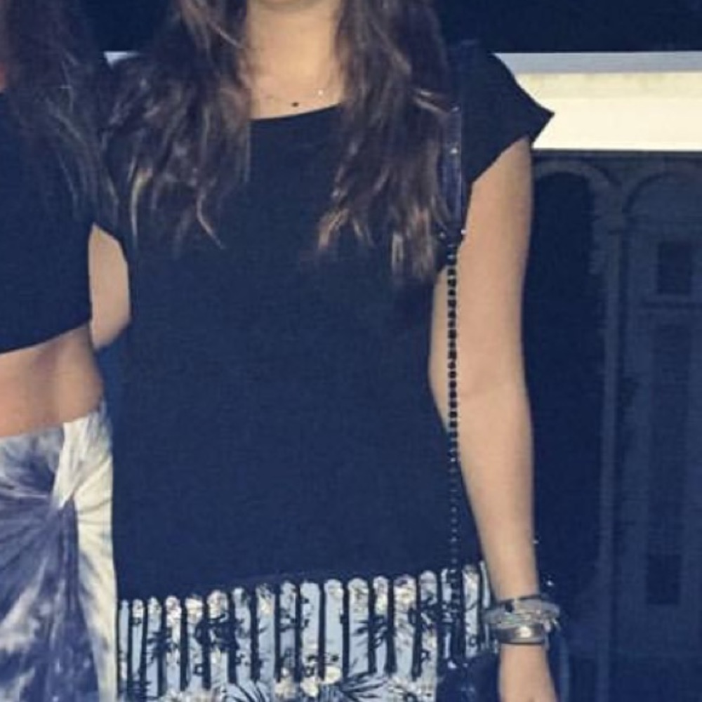 Brooklyn Karma Black Fringe Top