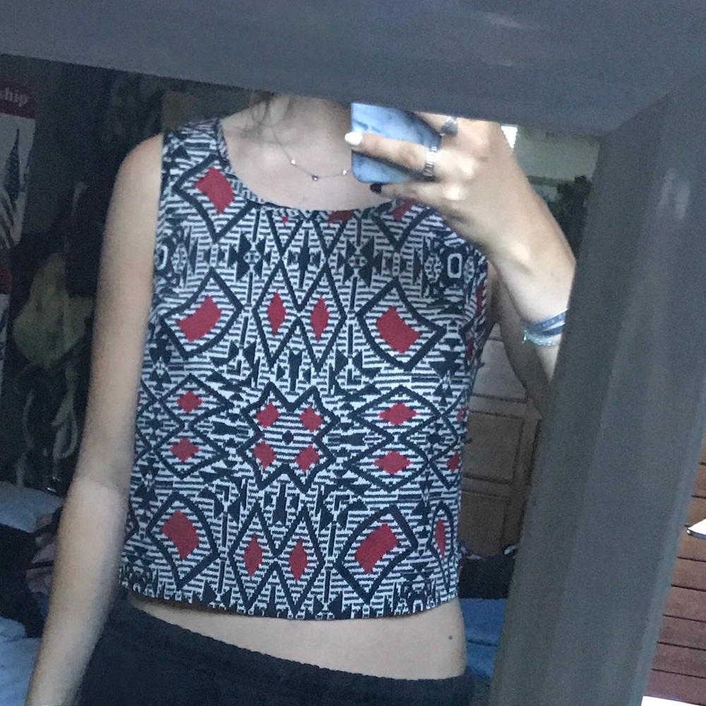 Tobi Across The Universe Top Black and Red