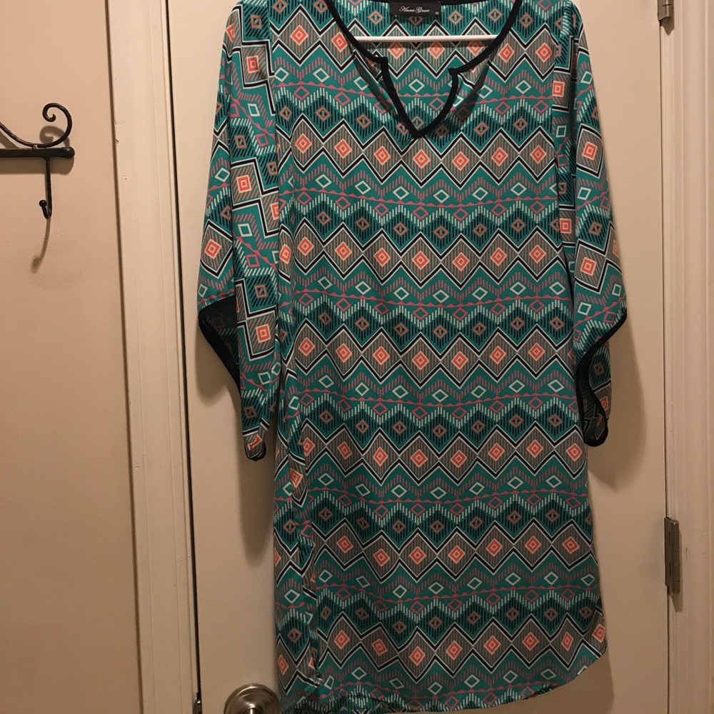 Aztec print tunic/dress