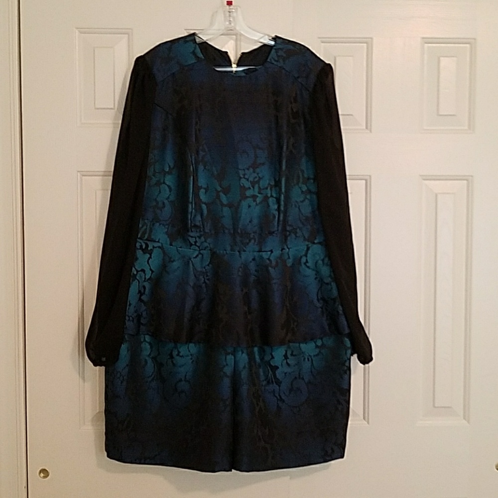 Monif C Jaquard Peplum Romper