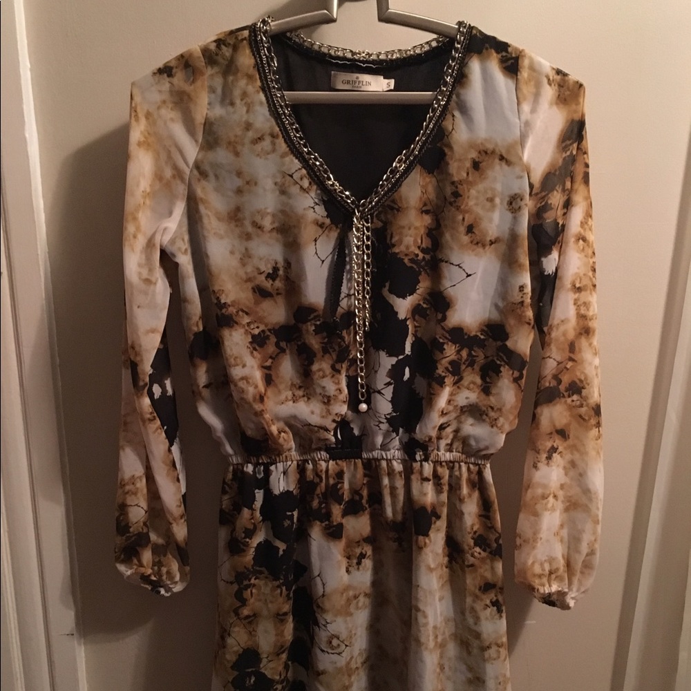 Small Tunic/Long sleeve/ Gold Embellished