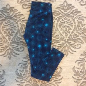 LuLaRoe Blue Patterned Leggings