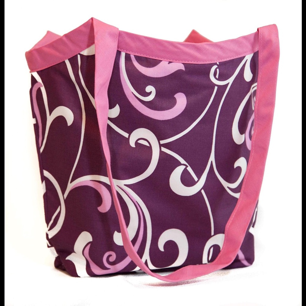 Plum Swirl Bucket Bag