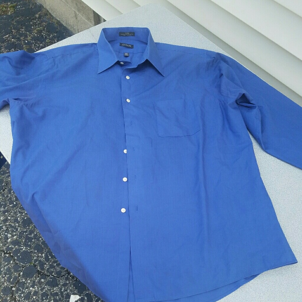 Blue Button Down - Picture 3 of 3