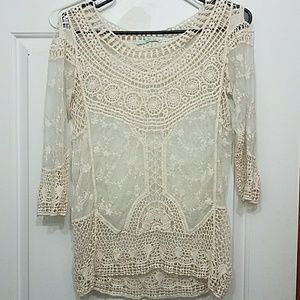 See thru top maurices