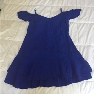 Royal blue mini dress