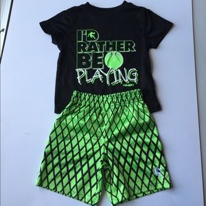 And1 12 mos. Basketball tee with matching shorts.