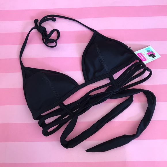 VS PINK Strappy Triangle Halter Swim Top! - Picture 3 of 5