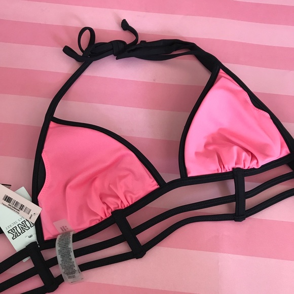 VS PINK Strappy Triangle Halter Swim Top! - Picture 5 of 5