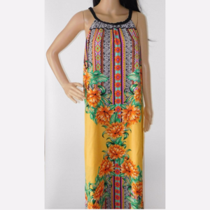 Large Yellow Floral Maxi Dress