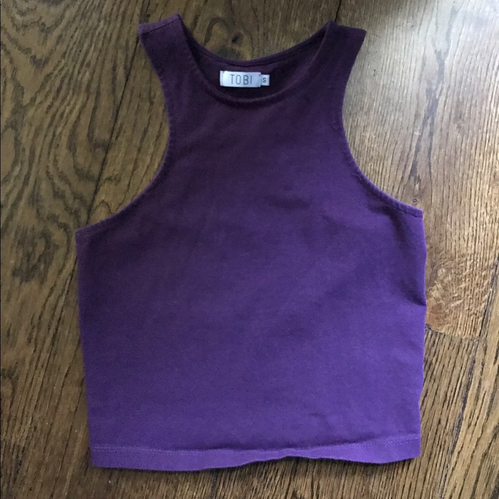Tobi razorback crop top