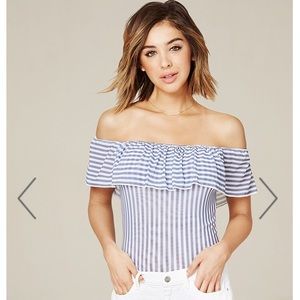 BEBE Off-Shoulder Body Suit - Size Small