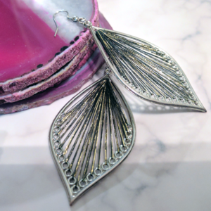 Dressbarn Threaded Ornament Earrings