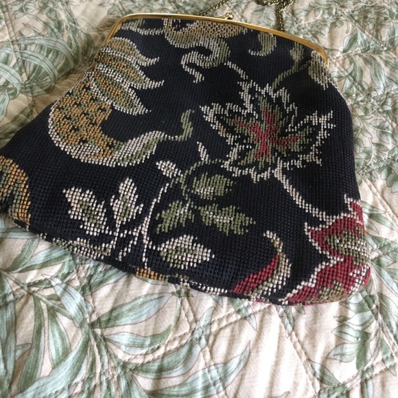 Vintage needle point handbag - Picture 4 of 5