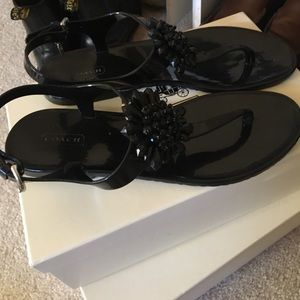 💥PERFECT Condition Coach Embellished Sandals
