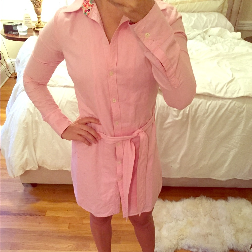 Lilly Pulitzer pink size 0 shirt dress