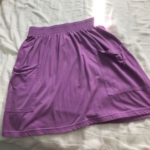 American apparel light purple skirt