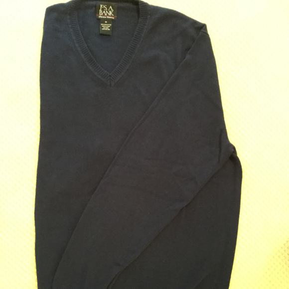 Jos. A. Banks Other - Navy Cotton V-neck Sweater Jos A Banks Men's Med