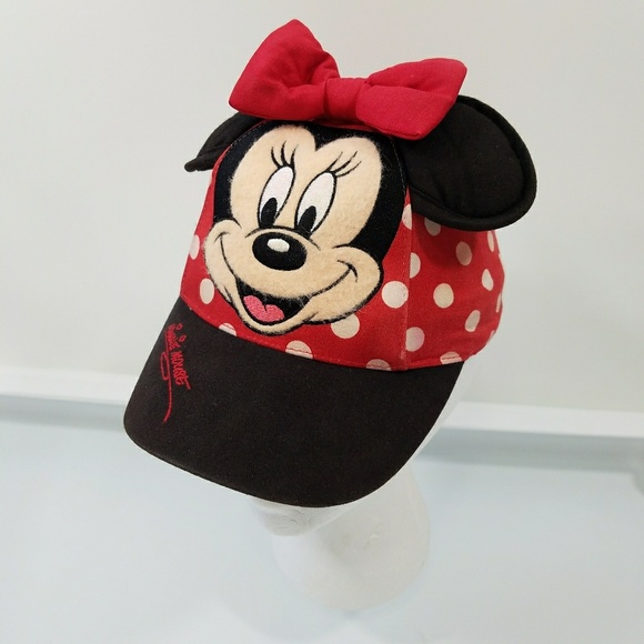 NWT Disney Store Minnie Mouse Basball Swim Cap Toddler Baby Hat Many Sizes