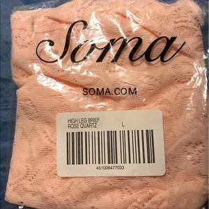 BNWT Soma Enticing All Over Lace High Leg Panty