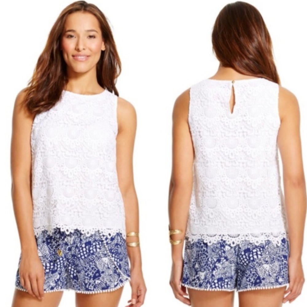 Lily Pulitzer x Target white crochet top