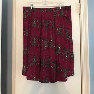 LulaRoe Madison Skirt with Mosaic Deers