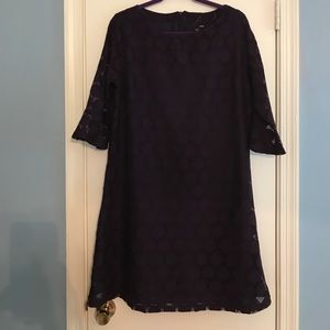 H&M Dark Purple Lace Mini Dress