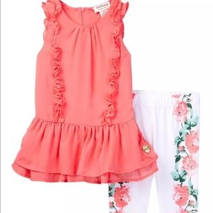 NWT JUICY COUTURE Girls Kids Tunic Legging set 4T