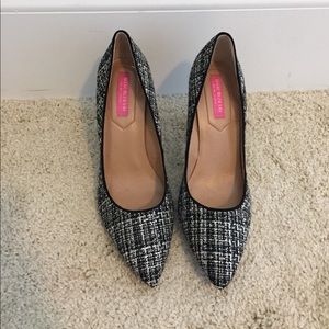 Isaac mizrahi black and white heels