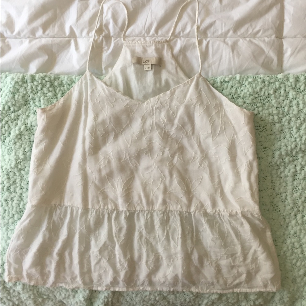 LOFT summer peplum tank