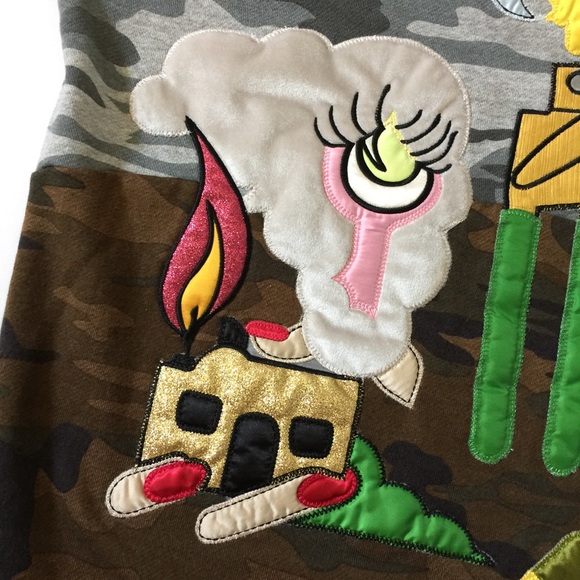 ❌SOLD❌ Marc Jacobs Julie Verhoeven Camo Sweatshirt - Picture 4 of 8