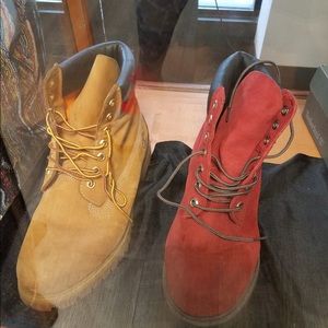 Men's timberland boots gently worn