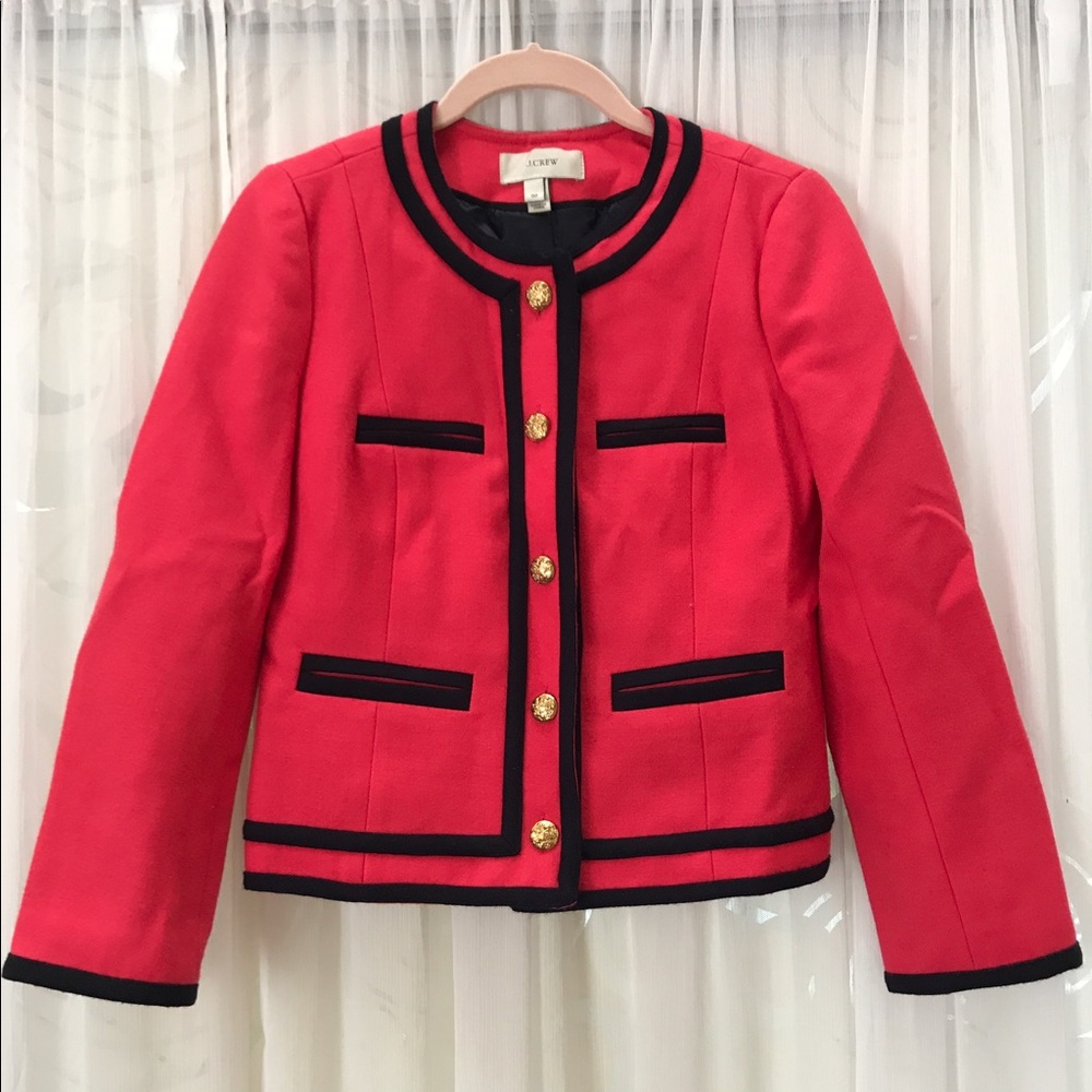 JCrew Lady Jacket in Double Serge Wool size 00