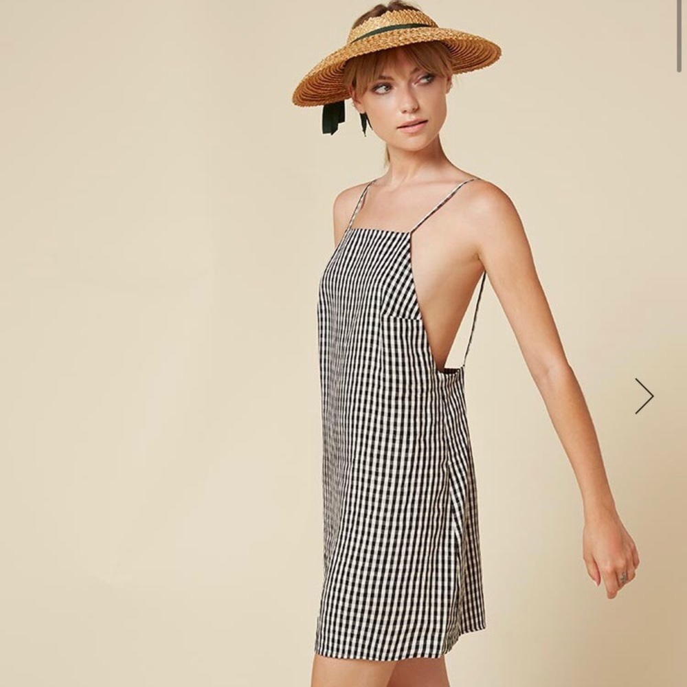 SOLD 🚫 Reformation Linnea Dress Gingham - Picture 1 of 5