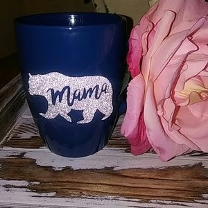 Diamond sparkle Mama Bear Mug 🐻💜