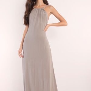 Lake grey halter maxi dress