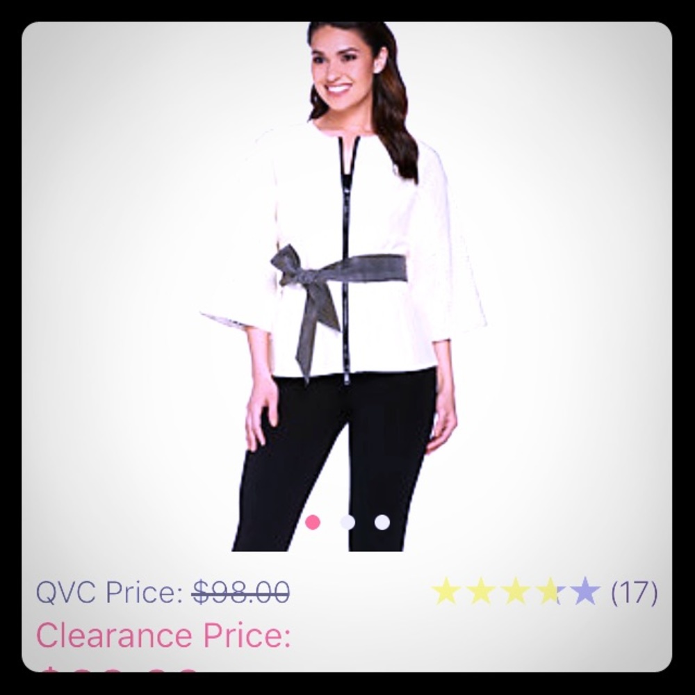 G.I.L.I. Perforated modern cream dolman jacket