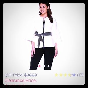 G.I.L.I. Perforated modern cream dolman jacket