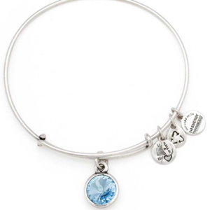 Alex & Ani Birthstone Aquamarine Charm Bracelet