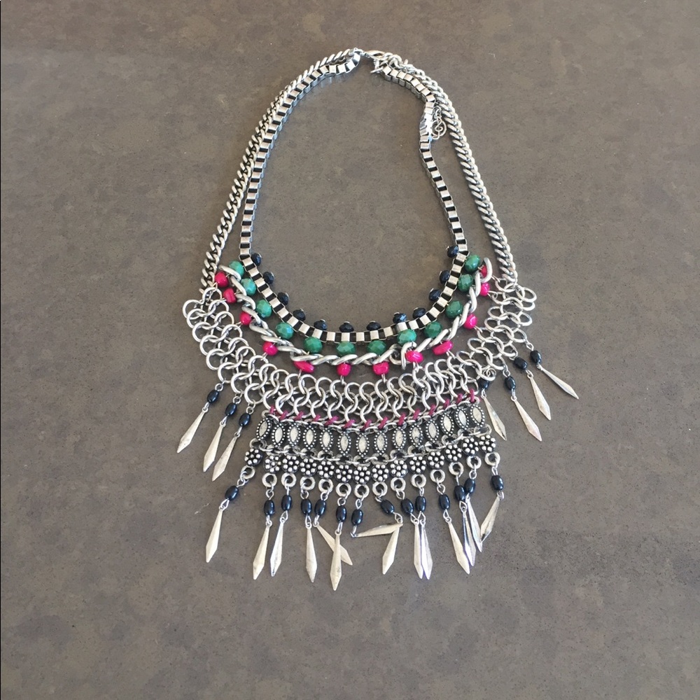 Silver chunky necklaces